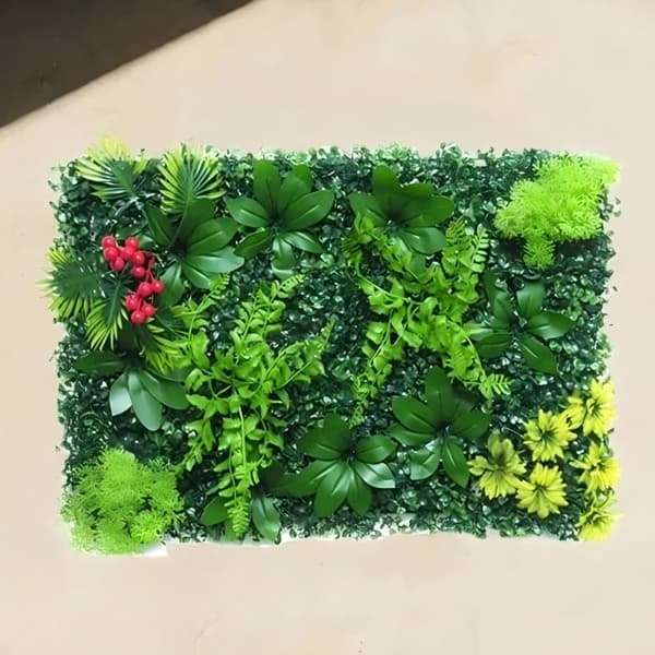 OBOSOE Vertical Garden 40x60 cm, UV-suojattu tekonurmipaneeli, koristeellinen seinä parvekkeelle ja terassille