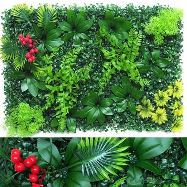 OBOSOE Vertical Garden 40x60 cm, UV-suojattu tekonurmipaneeli, koristeellinen seinä parvekkeelle ja terassille