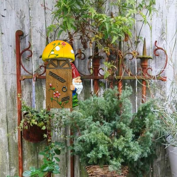 Gnomdekorationer, Söt design, Miniatyrstorlek, Lämplig för trädgård