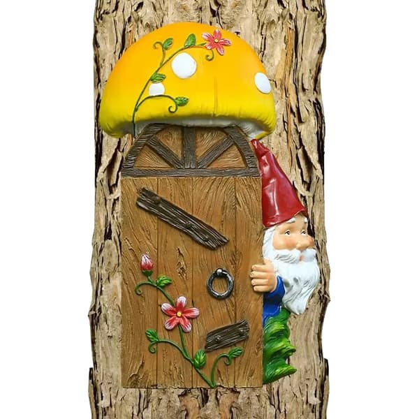 Gnomdekorationer, Söt design, Miniatyrstorlek, Lämplig för trädgård