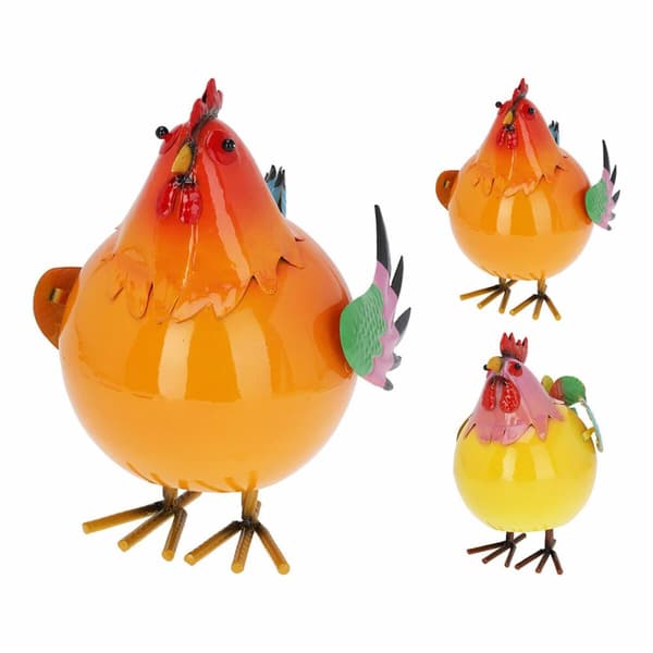 Prydnadsfigur Lifetime gallina saltarín de metal modelos variados Metall