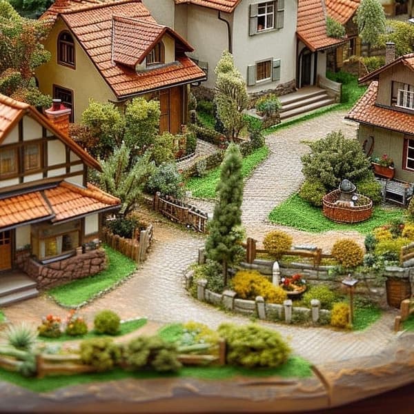Kunstgræsplæne til modelbygning 0,5x0,5m – dekorativt græs til tog, diorama, hobby og gør-det-selv