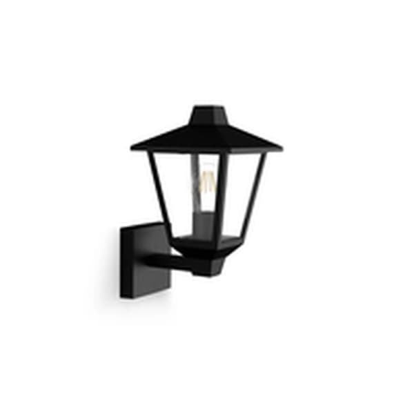 Vägglykta Philips Svart Aluminium E27