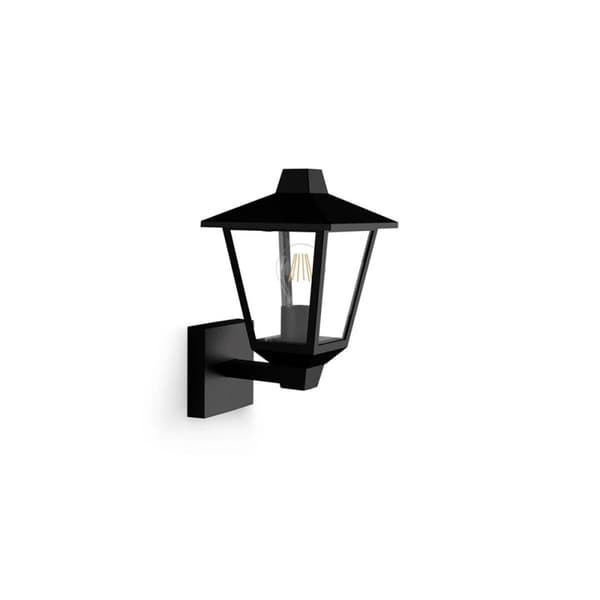 Vägglykta Philips Svart Aluminium E27