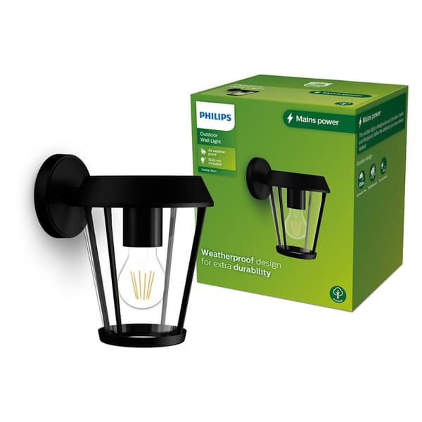 Væglampe Philips sunera Sort 25 W Aluminium E27