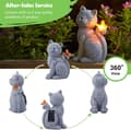 Pikkukuva 3 / 6: OBOSOE Solar Decoration Cat – Puutarhakoriste LEDillä, ulkokoristelu ja aurinkoenergialamppu terassille