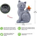 Pikkukuva 4 / 6: OBOSOE Solar Decoration Cat – Puutarhakoriste LEDillä, ulkokoristelu ja aurinkoenergialamppu terassille