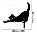 Miniatyrbild 2 av 5: OBOSOE Kreativ djurdekoration i järn – insättningsbar trädgårdsfigur katt & hund