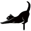 Miniatyrbild 1 av 5: OBOSOE Kreativ djurdekoration i järn – insättningsbar trädgårdsfigur katt & hund
