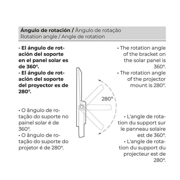 Spotlight projektor EDM 31855 200 W 1500 lm Fjernbetjening Fotovoltaisk solcellepanel (6500 K)