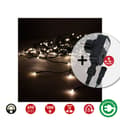 Miniatyrbild 2 av 3: Gardinbelysning med LED EDM 71481 Easy-Connect 1,8 W Varmt ljus Varmvit 2 x 1 m Vit Programmerbar