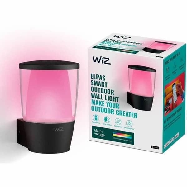Vägglykta Wiz Svart Metall Plast 950 Lm