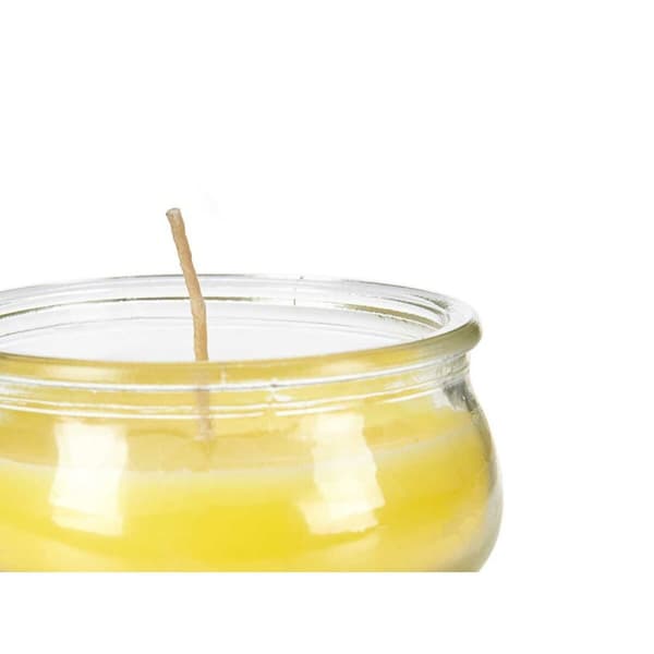 Ljus Ibergarden HL-G60CIT Gul Glas Vax 7,7 x 4 x 7,7 cm (24 antal)