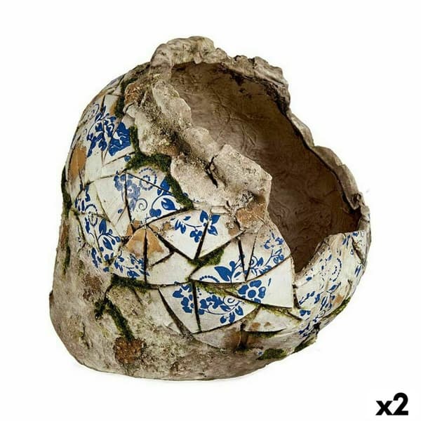 Dekorativ havefigur Ibergarden ZD19025 Polyesterharpisk Vase 29 x 27 x 30 cm (2 enheder)