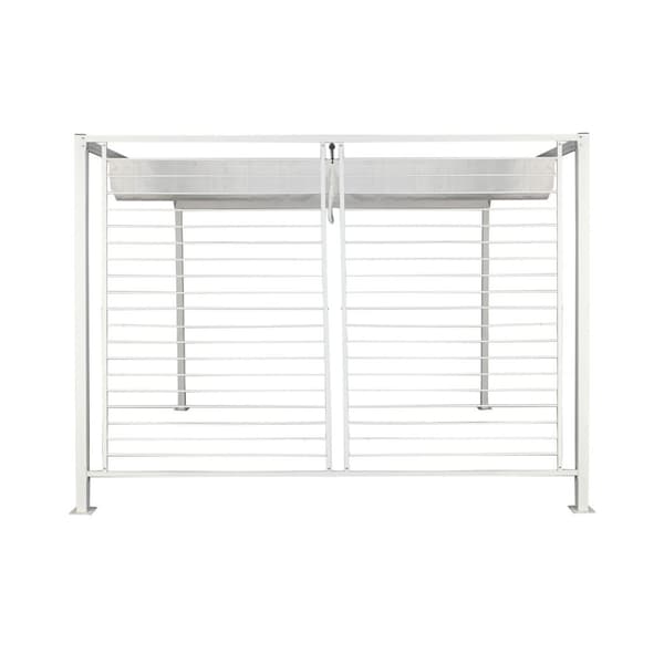 Lysthus DKD Home Decor Hvid 296 x 296 x 225 cm Stål