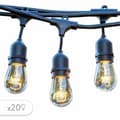 Pikkukuva 3 / 5: LED-valokranssi Lumisky Musta Harmaa
