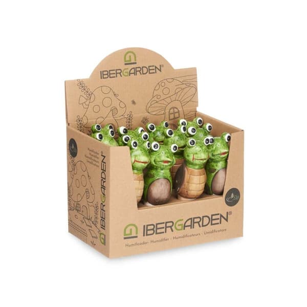 Dekorativ havefigur Ibergarden FC0226A4M26 Brun Grøn Keramik 4,5 x 16,5 x 4,5 cm (12 enheder)