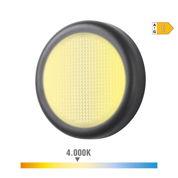 LED-seinävalo EDM 32155 Musta Muovinen E 6 W 450 lm (4000 K)