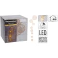 Pikkukuva 2 / 2: LED-valokranssi Lifetime Basics Pallot Lämmin valkoinen 90 cm