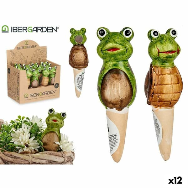 Dekorativ havefigur Ibergarden FC0226A4M26 Brun Grøn Keramik 4,5 x 16,5 x 4,5 cm (12 enheder)