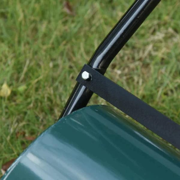 Rootz Nurmikkorulla - Puutarharulla - Puutarhan nurmikkorulla - Suuri metallirulla - Metalli - Syvänvihreä - 102L x 50W x 30K (cm)