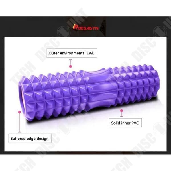 Svart yoga foam roller - TEKNISK RABATT - TD® - Yogatillbehör - Avkoppling