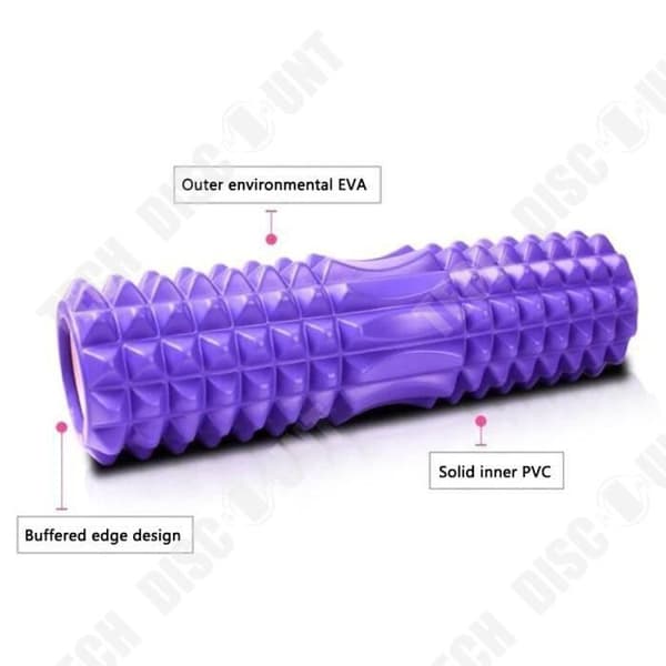 Svart yoga foam roller - TEKNISK RABATT - TD® - Yogatillbehör - Avkoppling