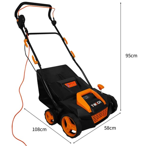 Dammsugare för Konstgräsmatta Konstgräs Dammsugare Grästvätt Elektrisk Löv / Kvist Sop Självgående 380mm Utomhus 50L Uppsamlingskorg 12m Kabel 12,2kg