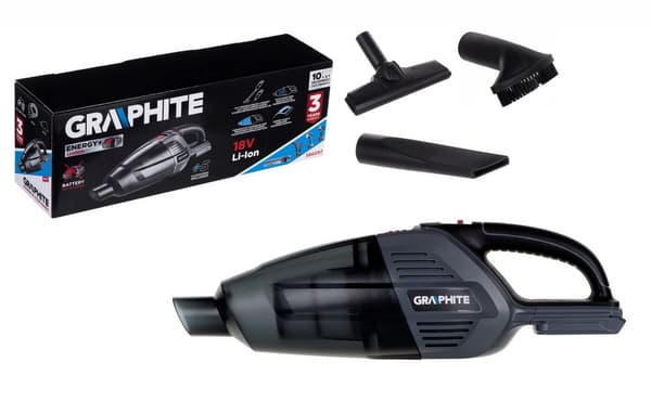 Handhållen och upprättstående dammsugare Graphite 18V utan batteri