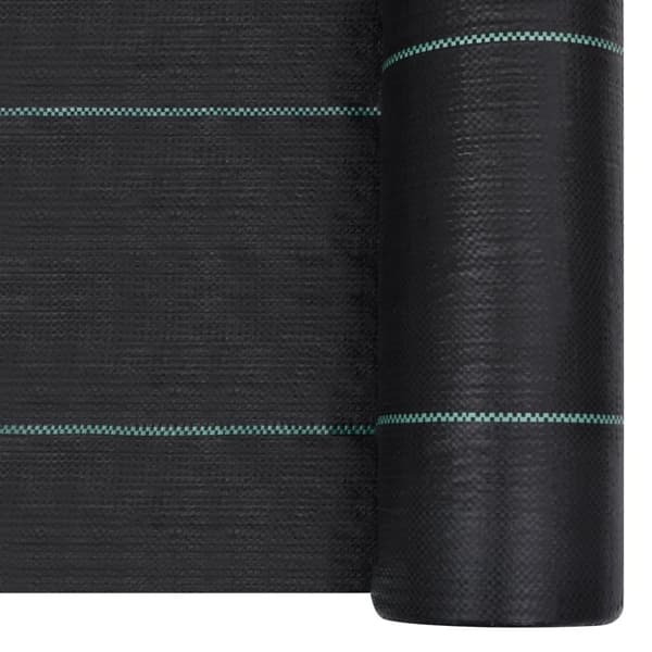 vidaXL ukrudtsdug 2x150 m PP mat sort