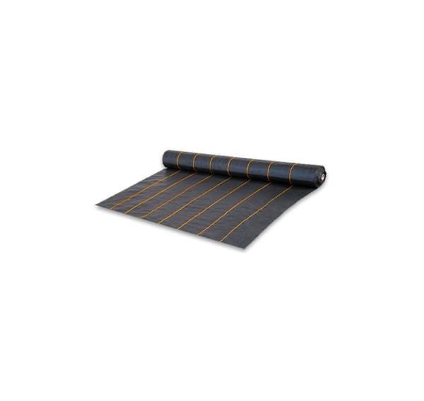 Marktäckväv PP svart UV, 90g, 0,8 x 100m