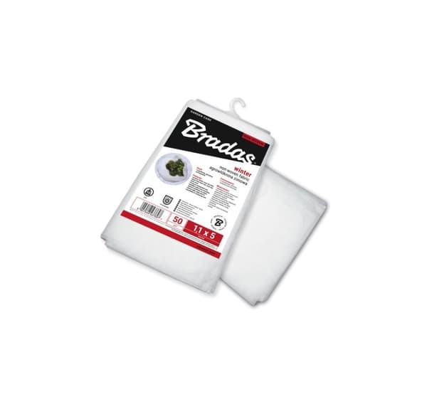 Fiberduk 50g/m² winter, vit, 3,2 x 5m