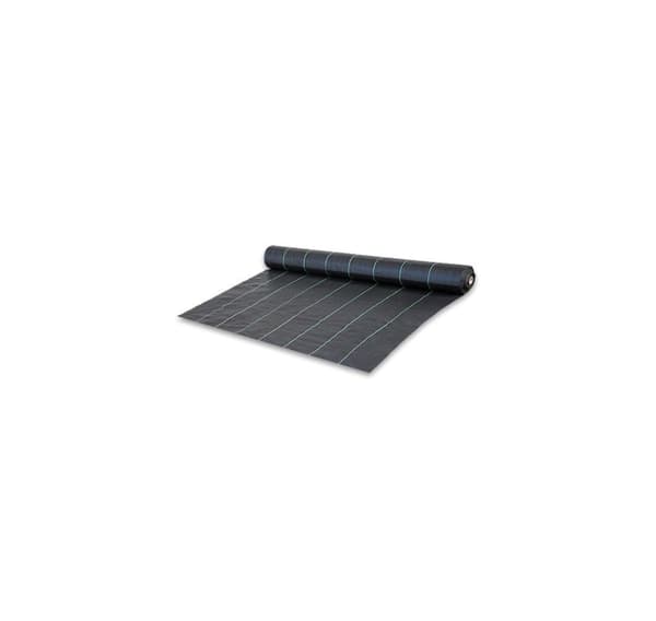 Marktäckväv PP svart UV, 70g, 1,6 x100m