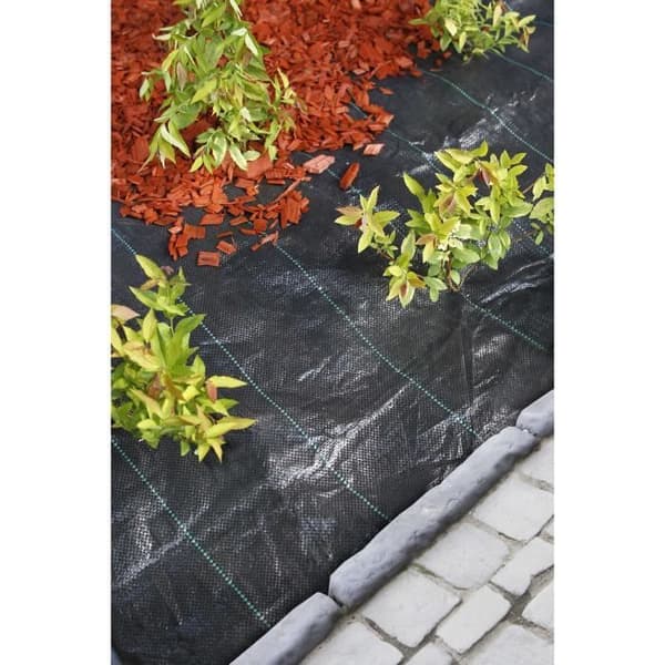 NATUR Landskapsduk - Vävd polypropen - 100 g / m² - 1 x 50 m - Svart