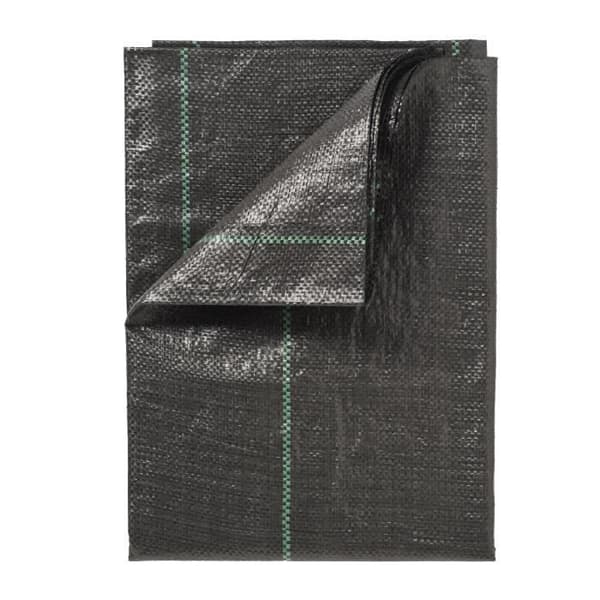 NATUR Landskapsduk - Vävd polypropen - 100 g / m² - 1 x 50 m - Svart