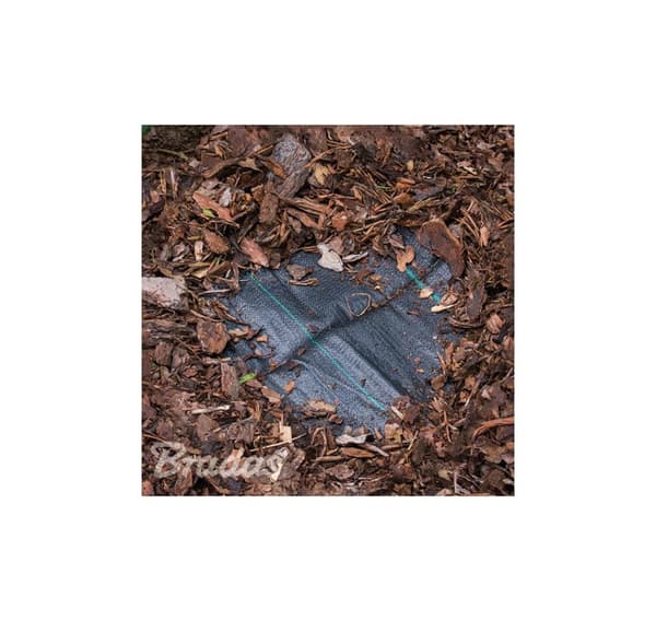 Anti-ogräs vävd PP svart UV, 70g, 0,6 x 10m