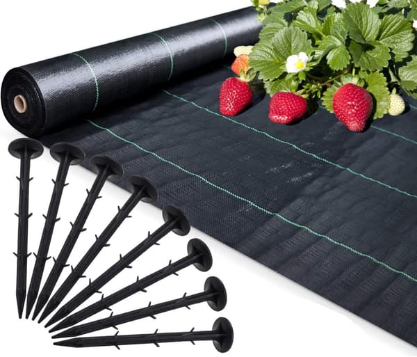Anti-roddug - Agrotekstil - 1,1 x 50 m - 50 jordstifter
