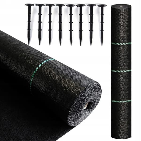 Antirotduk - Agrotextil - 1,1 x 100 m - 100 slipade stift