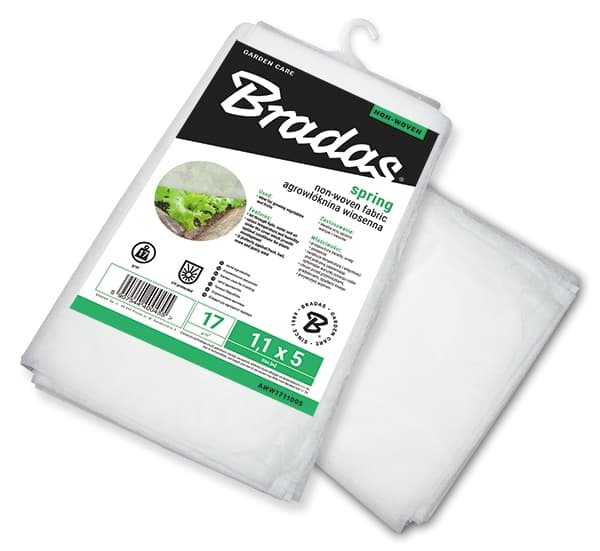 Set med 10 produkter. Non-woven 17g/m² fjær, hvit, 3,2 x 5m