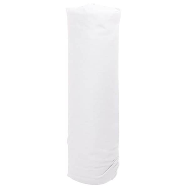 vidaXL Ogräsduk 1x50 m polyesterfiber vit