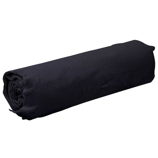 vidaXL Ogräsduk 1x10 m polyesterfiber svart