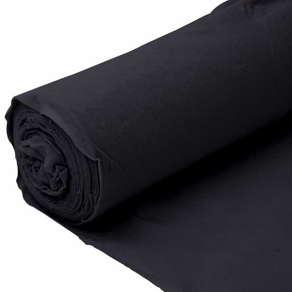 vidaXL Geotextilmembran svart 1x50 m polyesterfiber