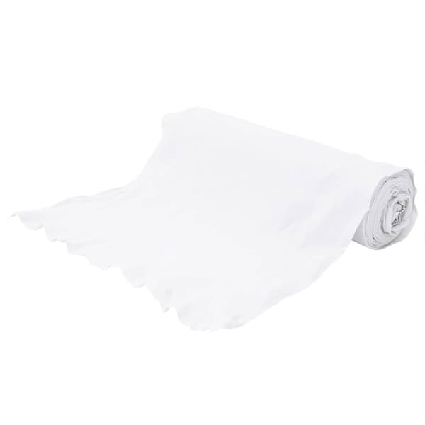 vidaXL Geotextilmembran hvit 1x50 m polyesterfiber