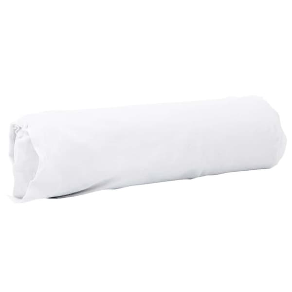 vidaXL Ogräsduk 1x10 m polyesterfiber vit