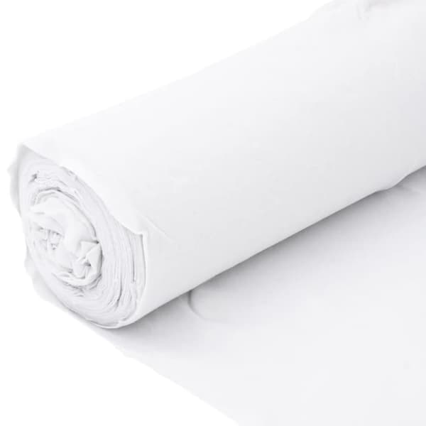vidaXL Ogräsduk 1x10 m polyesterfiber vit