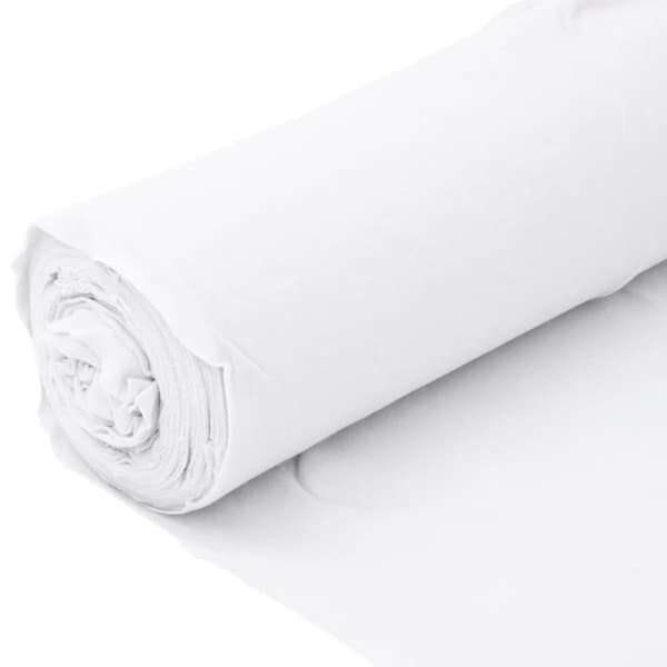 vidaXL Ogräsduk 1x10 m polyesterfiber vit - Trädgårdstyg