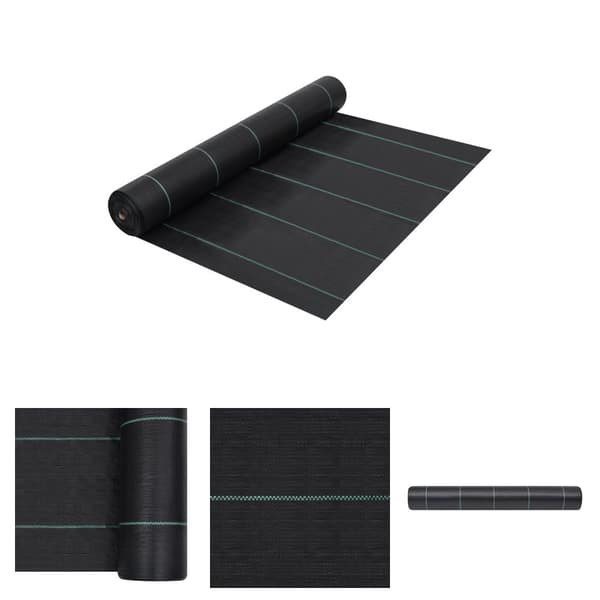The Living Store ukrudtsdug 2x50 m PP sort -  Ukrudtsduge