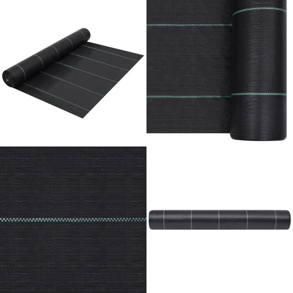 Ukrudtsdug 2x25 m PP sort - Ukrudtsmembran - Ukrudtsmembraner - Home & Living