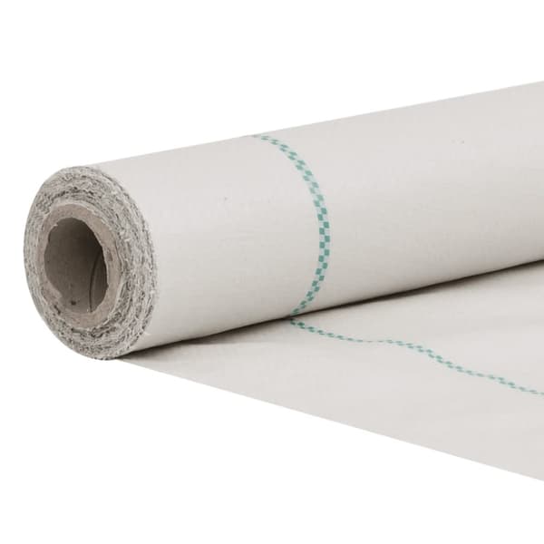 vidaXL Ogräsmatta vit 2x25 m PP