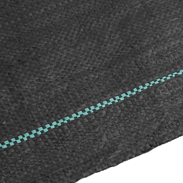 vidaXL Kontrollmatte for ugress svart 1,5x10 m PP